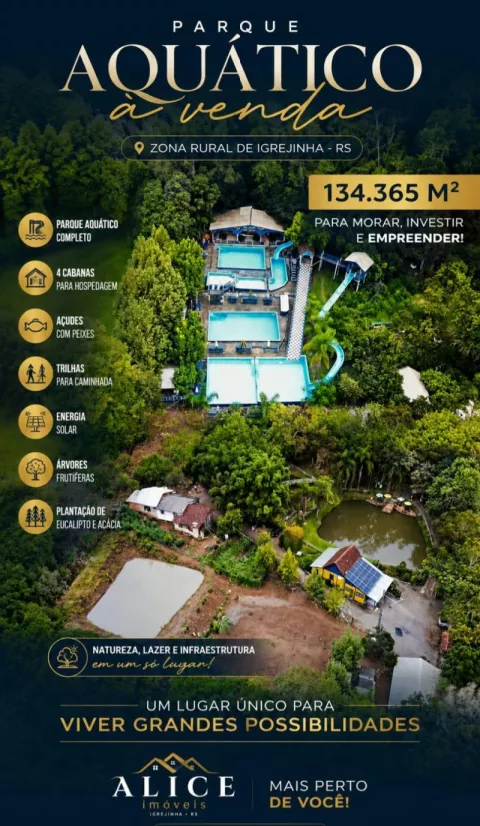 PARQUE AQUÁTICO À VENDA | IGREJINHA – RS
